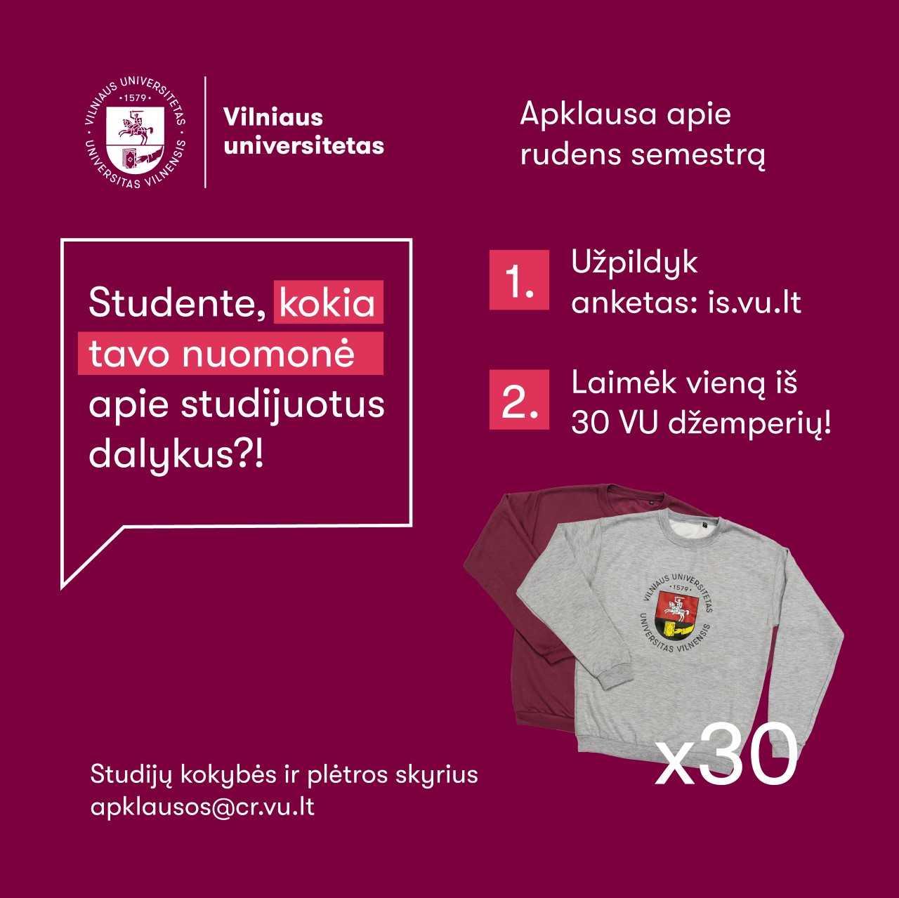 apklausa studentams